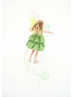 Lovely Green Taffeta Bubble Flower Girl Dress
